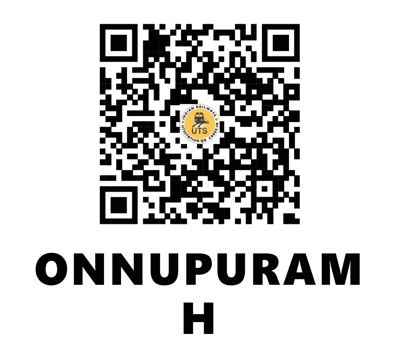 UTS QR Code for ONNUPURAM H - OPM (SR - TAMIL NADU)